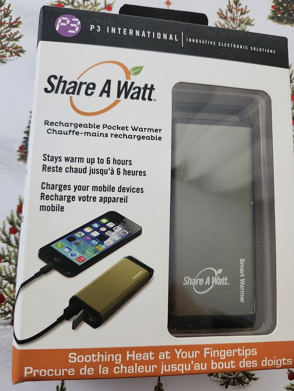 NEW Share A Watt Portable Phone Device Charger and Hand Warmer- Retail $29.99